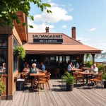 Saltmagasinet Mat & Dryck i Örnsköldsvik – Njut av deras uteservering | Info & kontakt